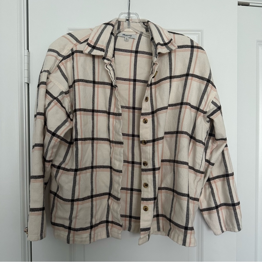 Madewell plaid flannel shirt